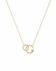 Twilight London Layering Necklace Gold Infinity Hoops Necklace
