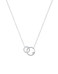 Twilight London Layering Necklace Silver Infinity Hoops Necklace