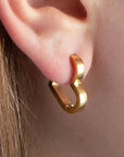 Twilight London Hoop Earrings Love Heart Hoop Earrings