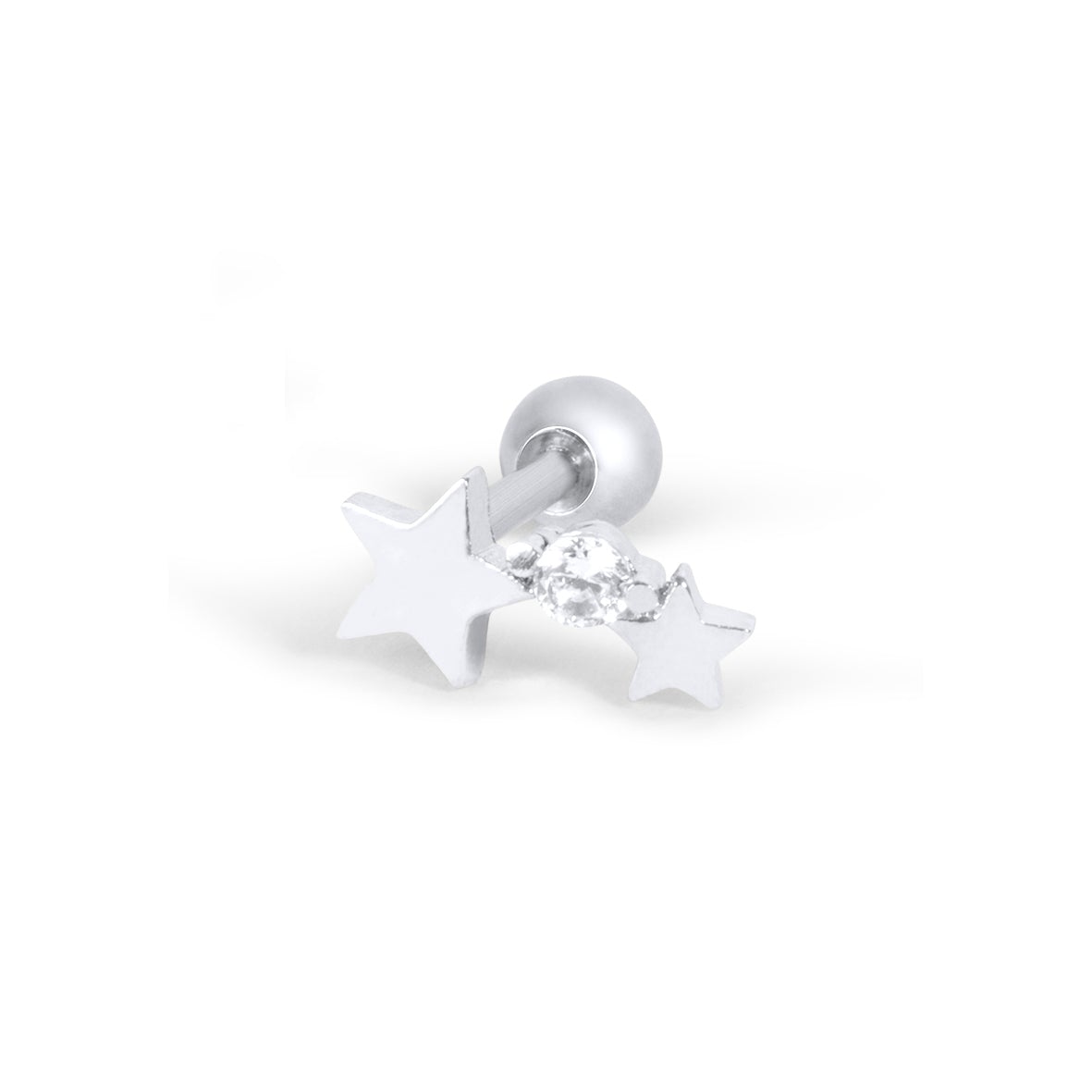 Twilight London Barbell Earring Silver Orion Star Piercing