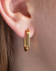 Twilight London Hoop Earrings Rectangular Hoop Earrings