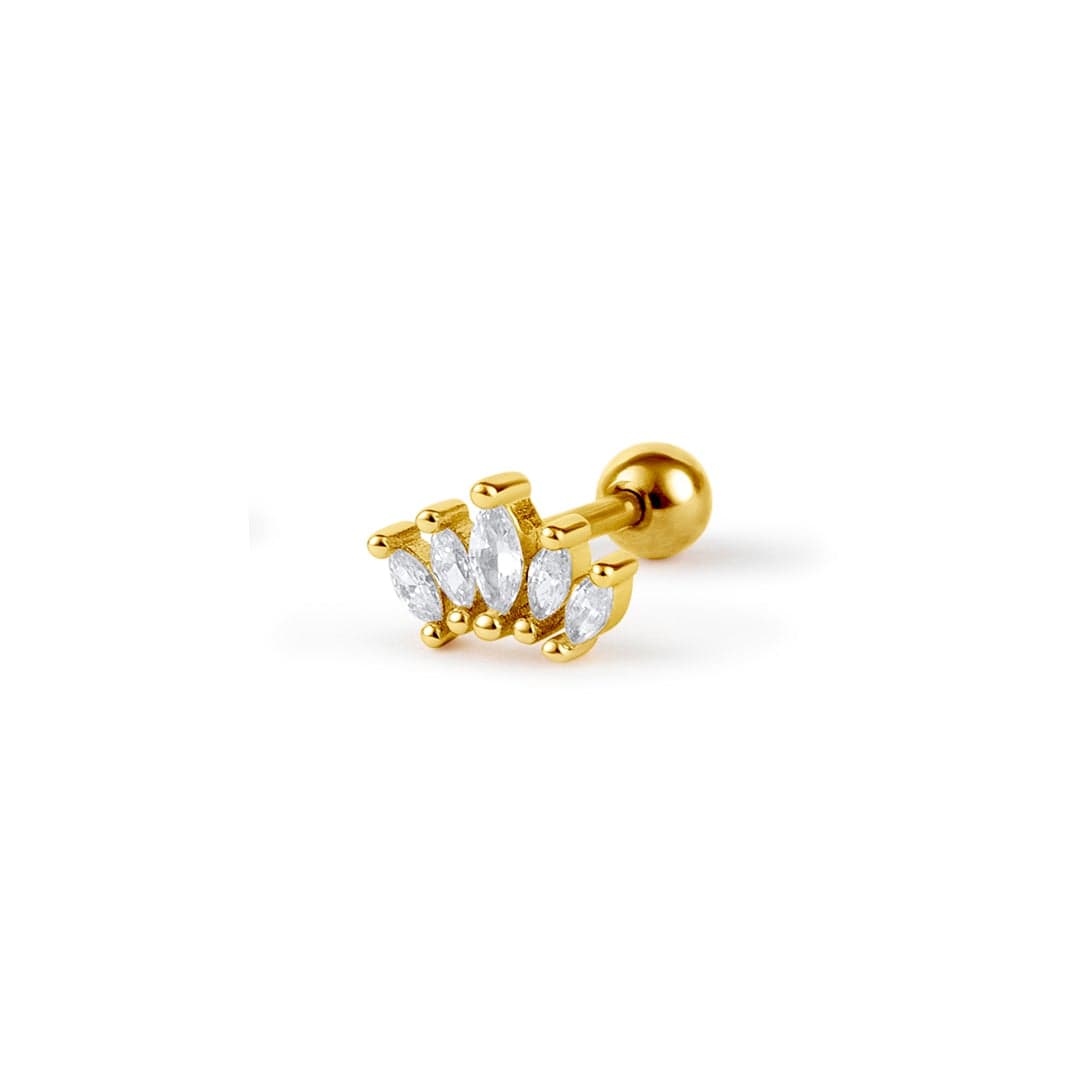 Twilight London Helix Earring Gold Small Helix Crown Piercing